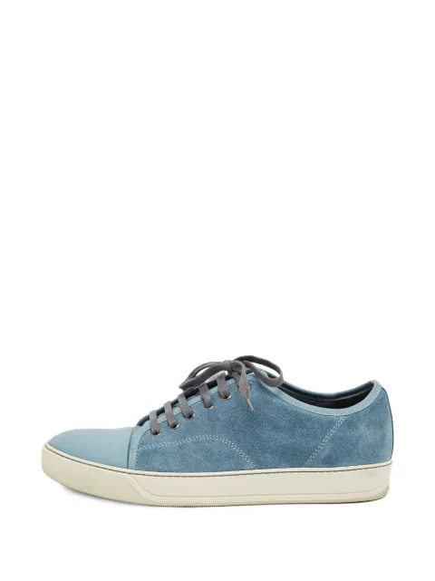Lanvin Pre-Owned DDB1 lace-up suede sneakers Blue 1399186