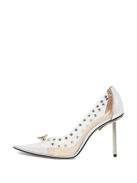 MACH & MACH Diamond Dreams crystal-embellished pumps White 1383903