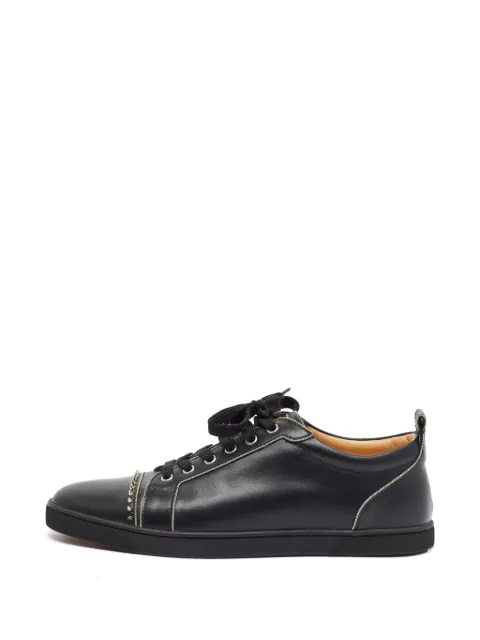 Christian Louboutin Pre-Owned Louis Junior Spikes sneakers Black 1389744