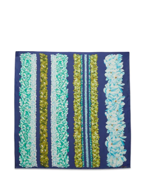 Missoni Pre-Owned floral-print silk scarf Blue 1388369