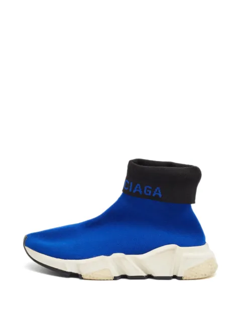 Balenciaga Pre-Owned Speed foldover-ankle sneakers Blue 1384968