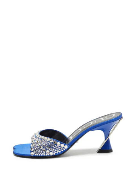 Gucci Pre-Owned Galactica crystal-embellished heeled sandals Blue 1380957
