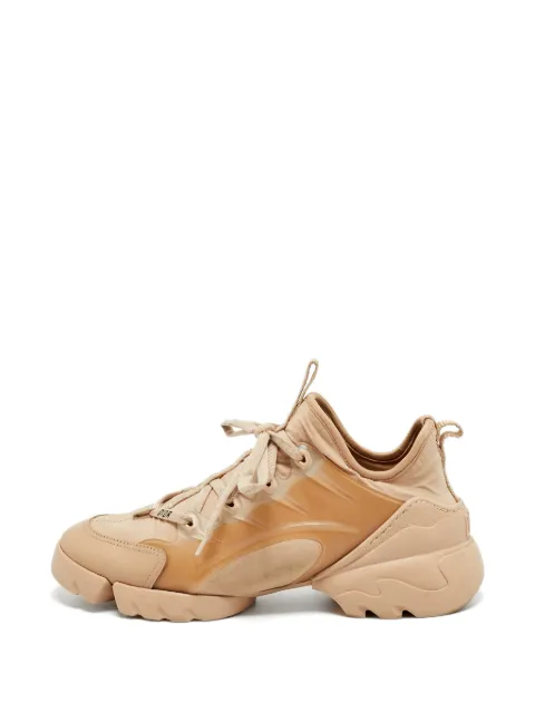 Christian Dior Pre-Owned D-Connect lace-up sneakers Neutrals 1398381