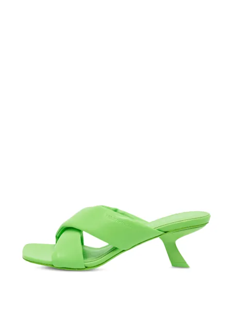 Ferragamo Pre-Owned Aldura crossover sandals Green 1395232
