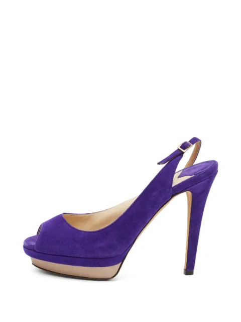 Jimmy Choo Pre-Owned Nova ankle-strap heeled sandals Blue 1391988