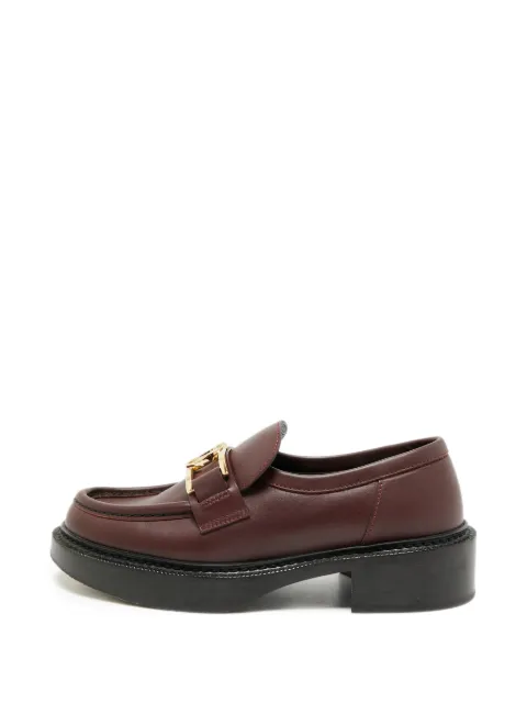 Louis Vuitton Pre-Owned Academy LV Circle loafers Brown 1383915