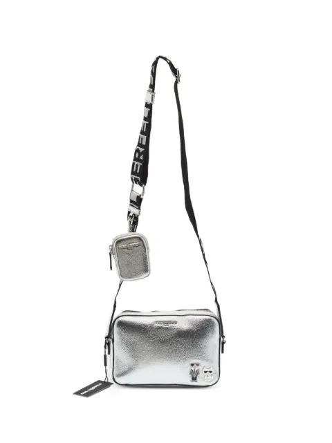 Karl Lagerfeld Vintage Maybelle faux-leather crossbody bag Silver 1387120