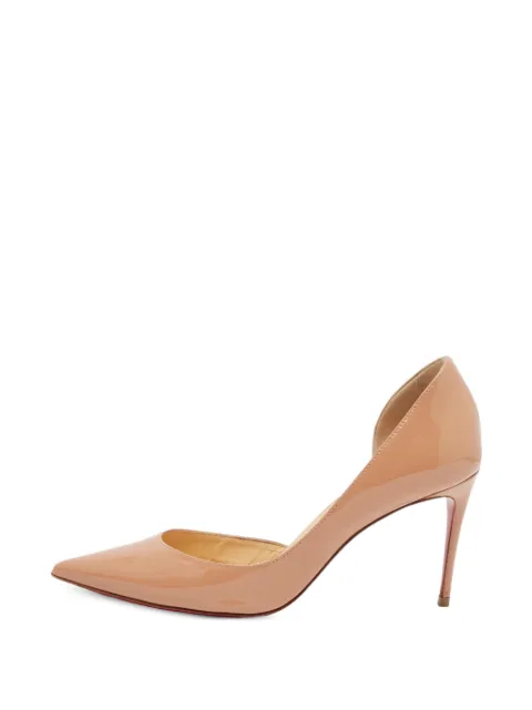 Christian Louboutin Pre-Owned Iriza d'Orsay leather heeled pumps Neutrals 1384410
