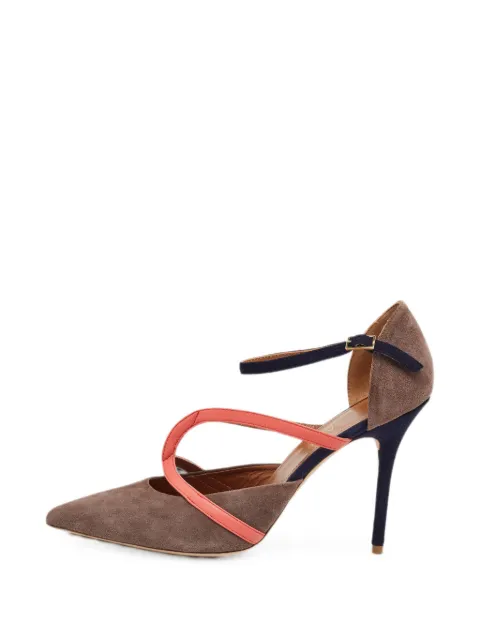 Malone Souliers Veronica pointed-toe heeled pumps Brown 1403050