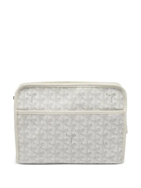 Goyard Pre-Owned 2023 Jouvence PM Goyardine toiletry pouch White 1382566