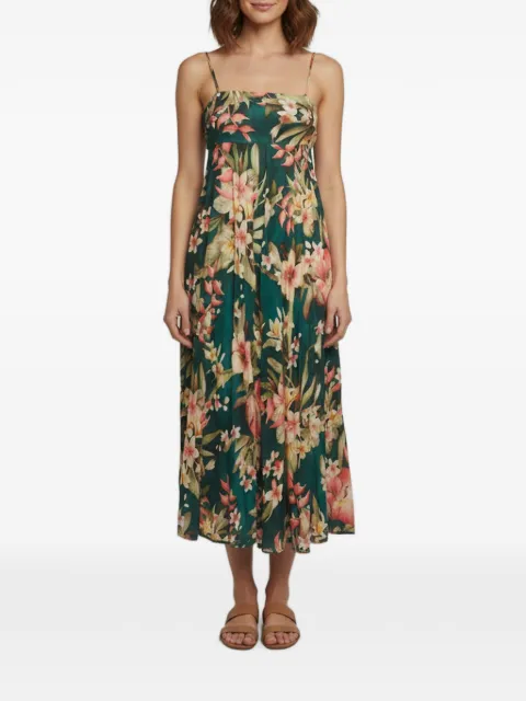 ZIMMERMANN Lexi floral-print midi dress Green 1393202