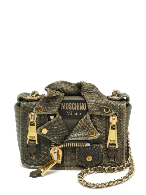 Moschino Pre-Owned Biker Jacket mini bag Green 1370157