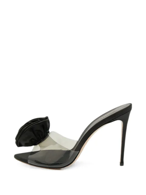 Le Silla Rose Appliqué sandals Black 1386905