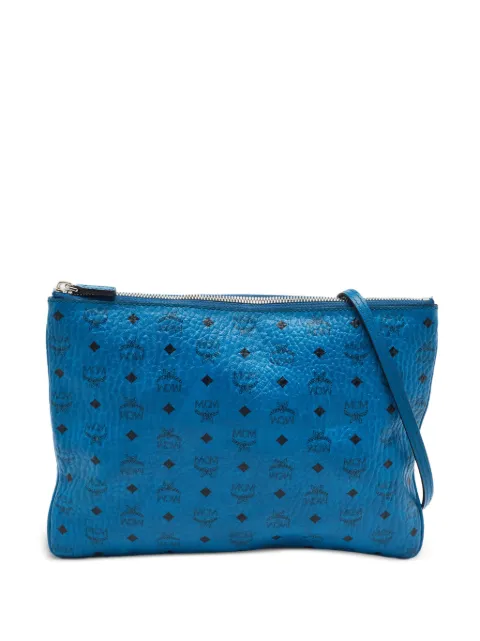 MCM Pre-Owned Visetos crossbody bag Blue 1393355