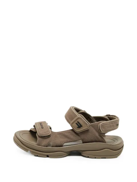 Balenciaga Pre-Owned Tourist touch-strap sandals Brown 1388847