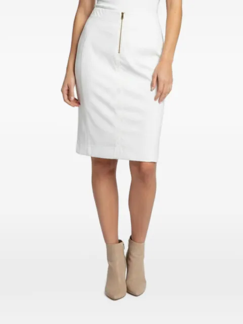 Brunello Cucinelli zip-fastening denim mini skirt White 1345785