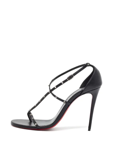 Christian Louboutin Pre-Owned Riojana Spikes strappy heeled sandals Black 1383337