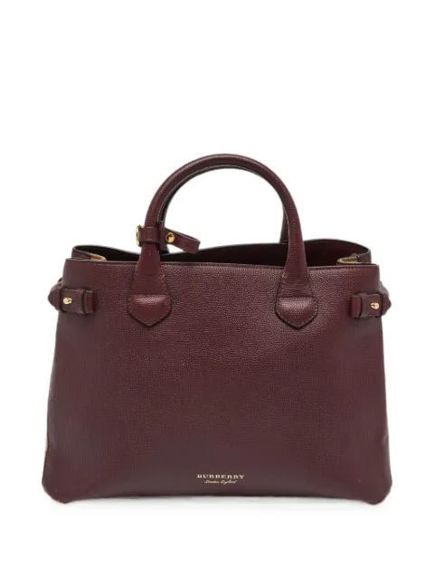 Burberry Pre-Owned Banner House Check tote bag Red 1385400