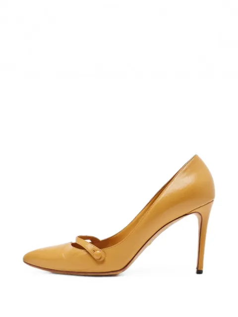 Gucci Pre-Owned pointed-toe strap pumps Neutrals 1012866