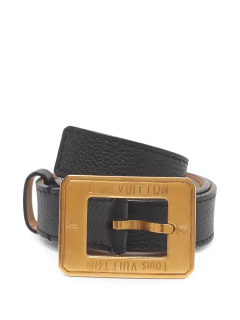Louis Vuitton Pre-Owned 2008 slim buckle belt Black 1371442