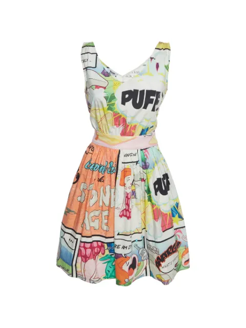 Moschino Pre-Owned printed sleeveless dress White 1370341