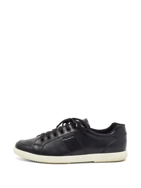 Prada Pre-Owned logo-debossed sneakers Black 1403688