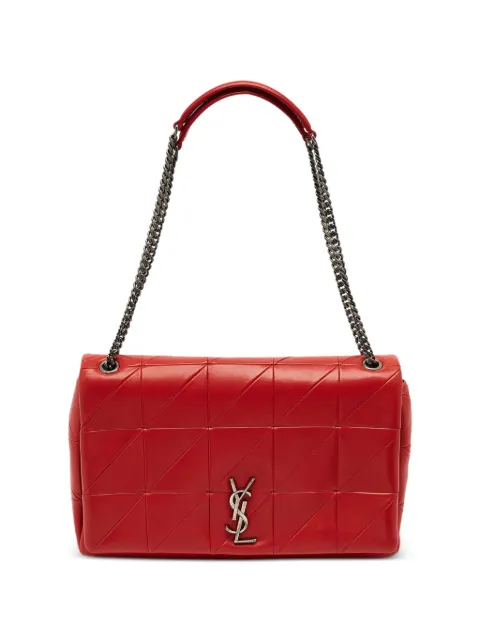 Saint Laurent Pre-Owned 2018 Jamie Carré-quilted shoulder bag Red 1399925