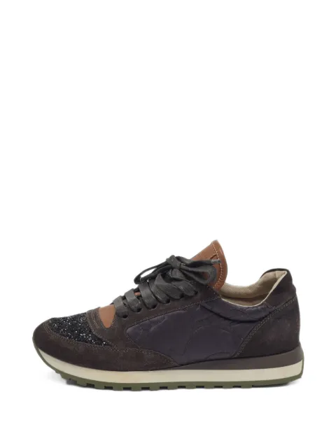Brunello Cucinelli Vintage Monili glitter sneakers Brown 1402953