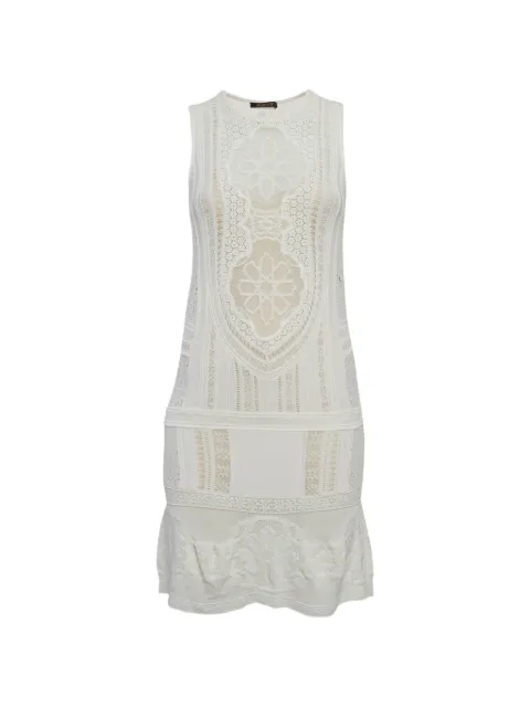Roberto Cavalli Vintage lace-detail mini dress White 1309801