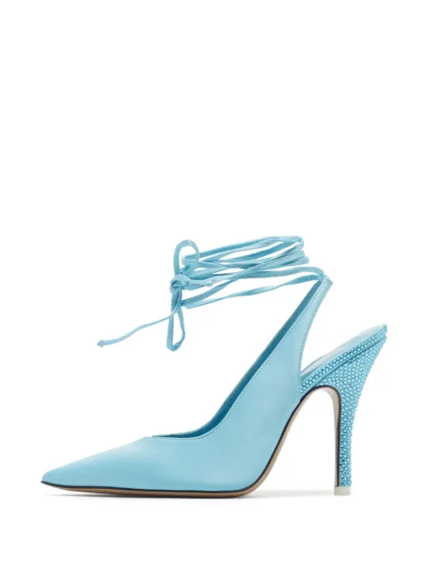 The Attico Venus ankle-tie pumps Blue 1393497