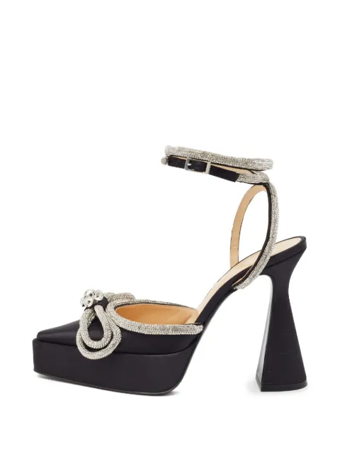 MACH & MACH Double Bow platform pumps Black 1401650