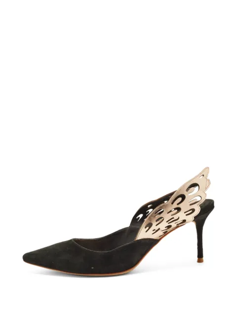 Sophia Webster Angelo slingback leather heeled pumps Black 1390421