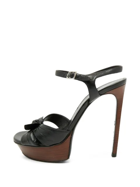 Saint Laurent Pre-Owned Candy ankle-strap heeled sandals Black 1388444
