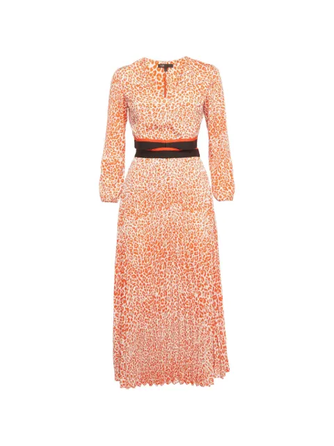 Maje printed cut-out midi dress White 1303256