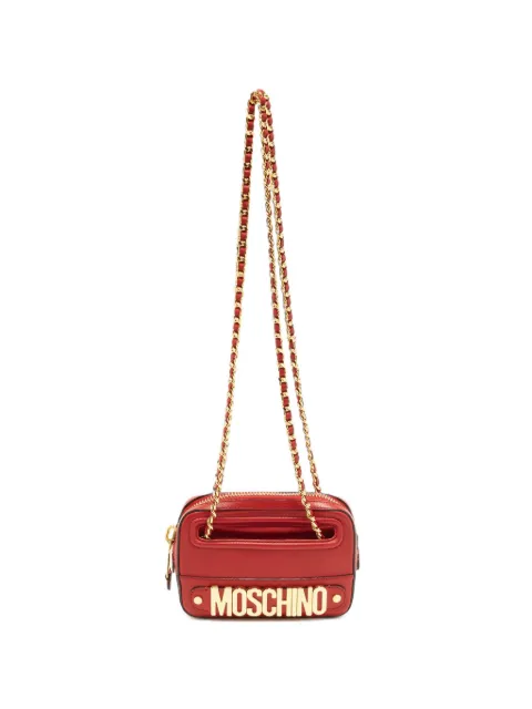 Moschino Pre-Owned logo-lettering crossbody bag Red 1386305