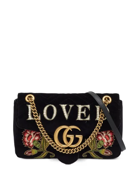 Gucci Pre-Owned GG Marmont shoulder bag Black 1385096