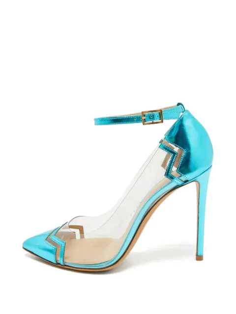 Nicholas Kirkwood chevron-pattern pumps Blue 1389523