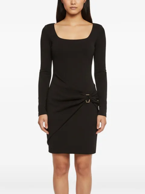 Just Cavalli Vintage draped long-sleeved fitted mini dress Black 1383522