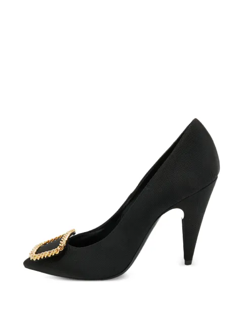 Saint Laurent Pre-Owned Sulpice chain-link pumps Black 1389552