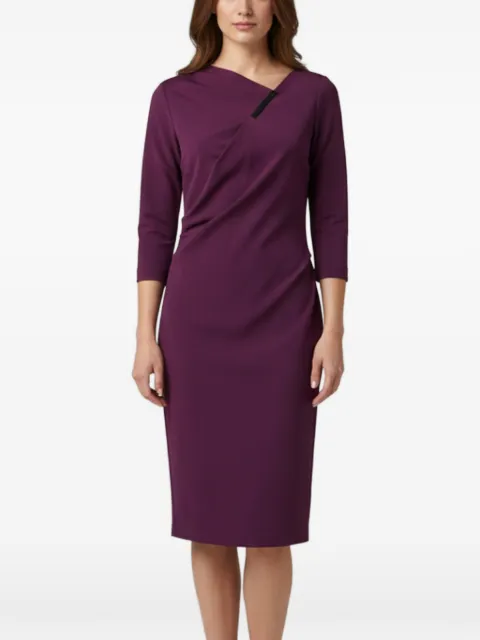 Sonia Rykiel Pre-Owned asymmetric draped midi dress Purple 1342441