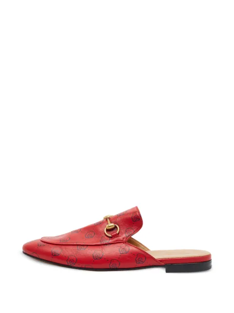 Gucci Pre-Owned Princetown Horsebit mules Red 1403336