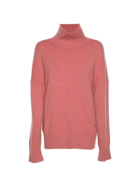 Maje rib-knit turtleneck sweater Pink 1324930