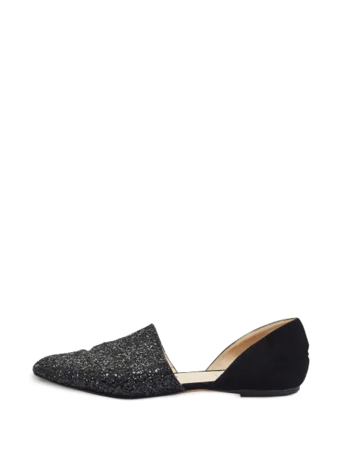 Jimmy Choo Pre-Owned Globe ballet flats Black 1400312