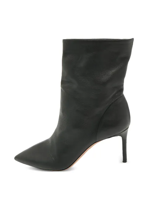 Aquazzura pointed-toe leather ankle boots Black 1389647