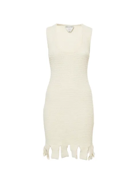 Bottega Veneta Pre-Owned knitted scoop-neck dress Neutrals 1393975