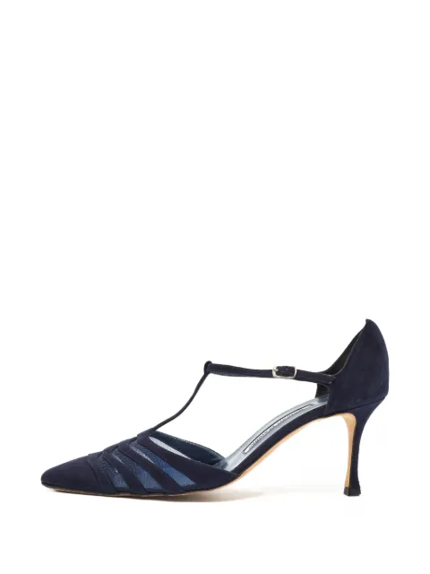 Manolo Blahnik Jane heeled pumps Blue 1388222