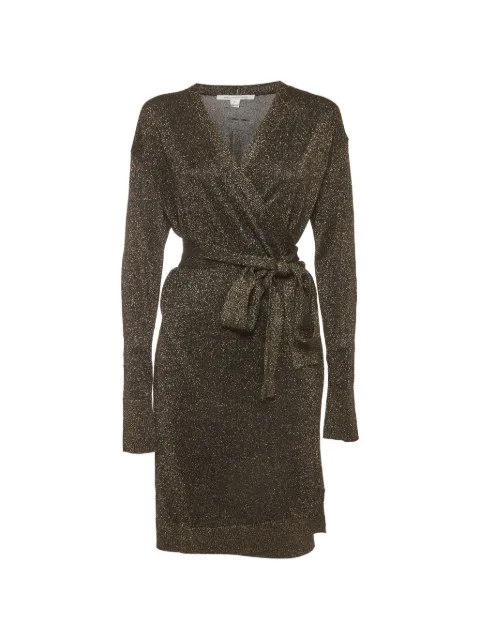 Diane Von Furstenberg Vintage Fosette wrap midi dress Brown 1392152