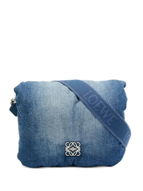 Loewe Pre-Owned Goya puffer shoulder bag Blue 1389919