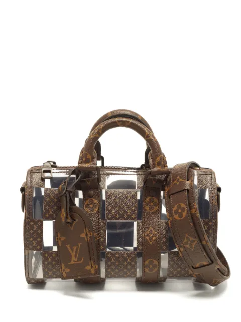 Louis Vuitton Pre-Owned 25 Monogram Chess Keepall Bandoulière tote bag Brown 1400414