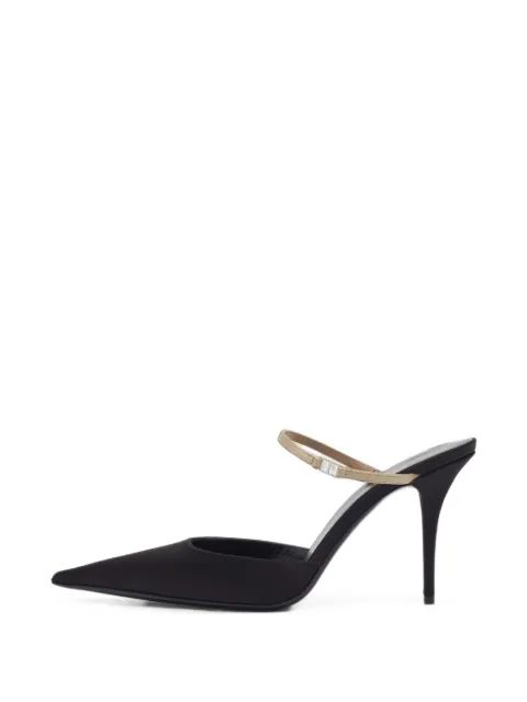 Saint Laurent Pre-Owned Killer pointed-toe mules Black 1403697